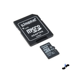 Micro SD 16GB clase 10 Kingston con adaptador 80mb